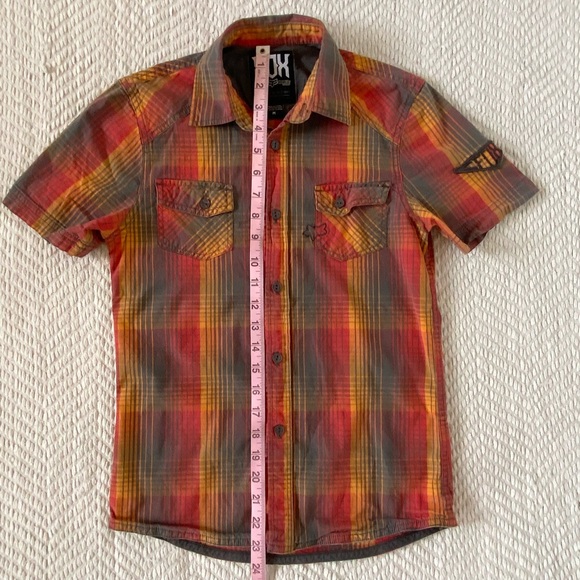Fox Multicolor Plaid Button-Up Top - Picture 5 of 12